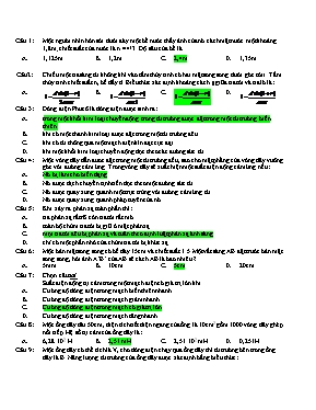 3 Đề ôn thi học kỳ II môn Vật lý Lớp 11